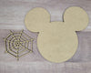 Mouse Home Interchangeable pieces SPIDER WEB Halloween Decor #2221 - Unfinished Wood shape cutouts Paint kits
