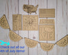 4th of July Fireworks Craft Kit Paint Kit Party Paint Kit #2796 - Multiple Sizes Available - Unfinished Wood Cutout Shapes