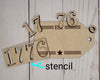 EST. 1776 Tag 4th of July Independence Day Kit Paint Kit DIY Craft Kit #2816 - Multiple Sizes Available - Unfinished Wood Cutout Shapes