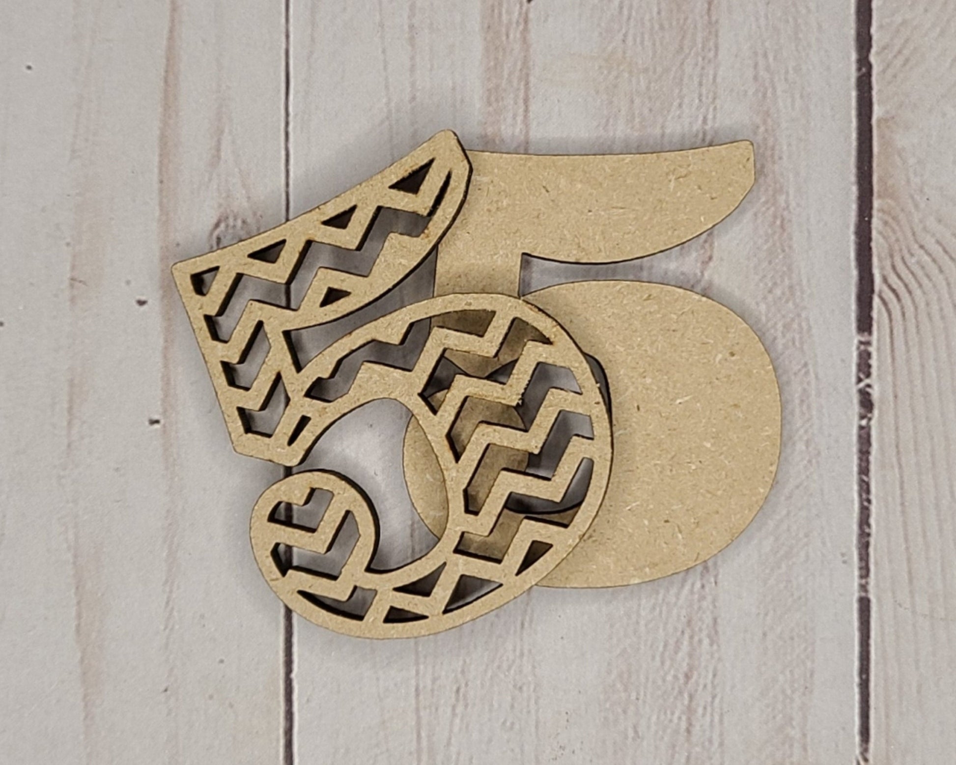 Chevron Numbers 2 Layer Kit Birthday Decor Kit  DIY Paint kit #2666 - Multiple Sizes Available - Unfinished Wood Cutout Shapes