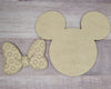Mouse Home Interchangeable pieces Girl Mouse Mice #2221 - Unfinished Wood shape cutouts Paint kits