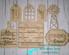 Life is better on the Farm Kit Tier Tray Kit Paint Kits  DIY Paint kit #2660 - Multiple Sizes Available - Unfinished Wood Cutout Shapes