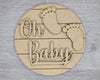 OH BABY! Baby Shower DIY Craft Kit #2894 - Multiple Sizes Available - Unfinished Wood Cutout Shapes