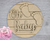 OH BABY! Baby Shower DIY Craft Kit #2894 - Multiple Sizes Available - Unfinished Wood Cutout Shapes