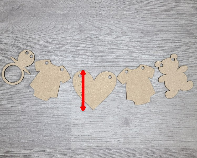 Worth the Wait Baby Shower DIY Craft Kit #2897 - Multiple Sizes Available - Unfinished Wood Cutout Shapes