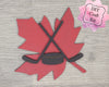 Hockey Canada Kit Canada Canadian Canada Craft Kit DIY Craft Kit #2944 - Multiple Sizes Available - Unfinished Wood Cutout Shapes