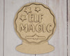 Elf Magic Snow Globe  DIY Paint kit #2809 - Multiple Sizes Available - Unfinished Wood Cutout Shapes