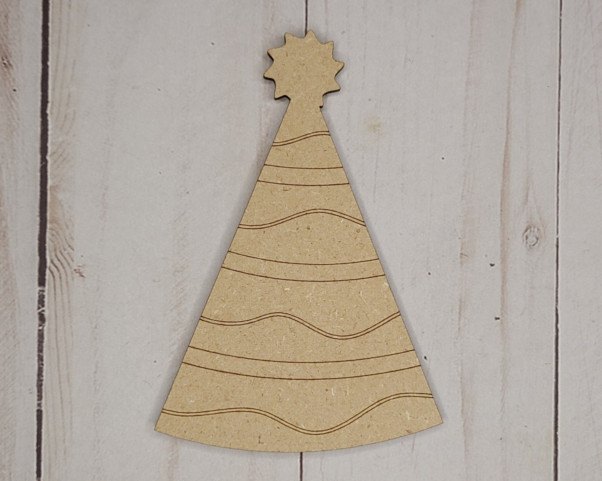 Birthday Hat Birthday Decor wood shape cutout Space Craft DIY Paint kit #2663- Multiple Sizes Available - Unfinished Wood Cutout Shapes