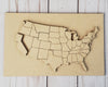 United States DIY kit Decor DIY Paint kit #2304 - Multiple Sizes Available - Unfinished Wood Cutout Shapes