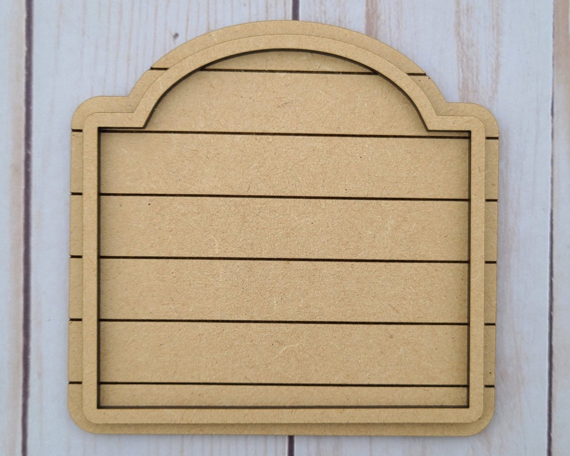 Shiplap Frame #2470 - Multiple Sizes Available - Unfinished Wood Cutout Frames