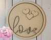 Love Circle Valentine Craft Kit Valentine Tier Tray Kit #2492 Multiple Sizes Available - Unfinished Wood Cutout Shapes