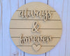 Always & Forever Valentine DIY Paint kit #2496 - Multiple Sizes Available - Unfinished Wood Cutout Shapes
