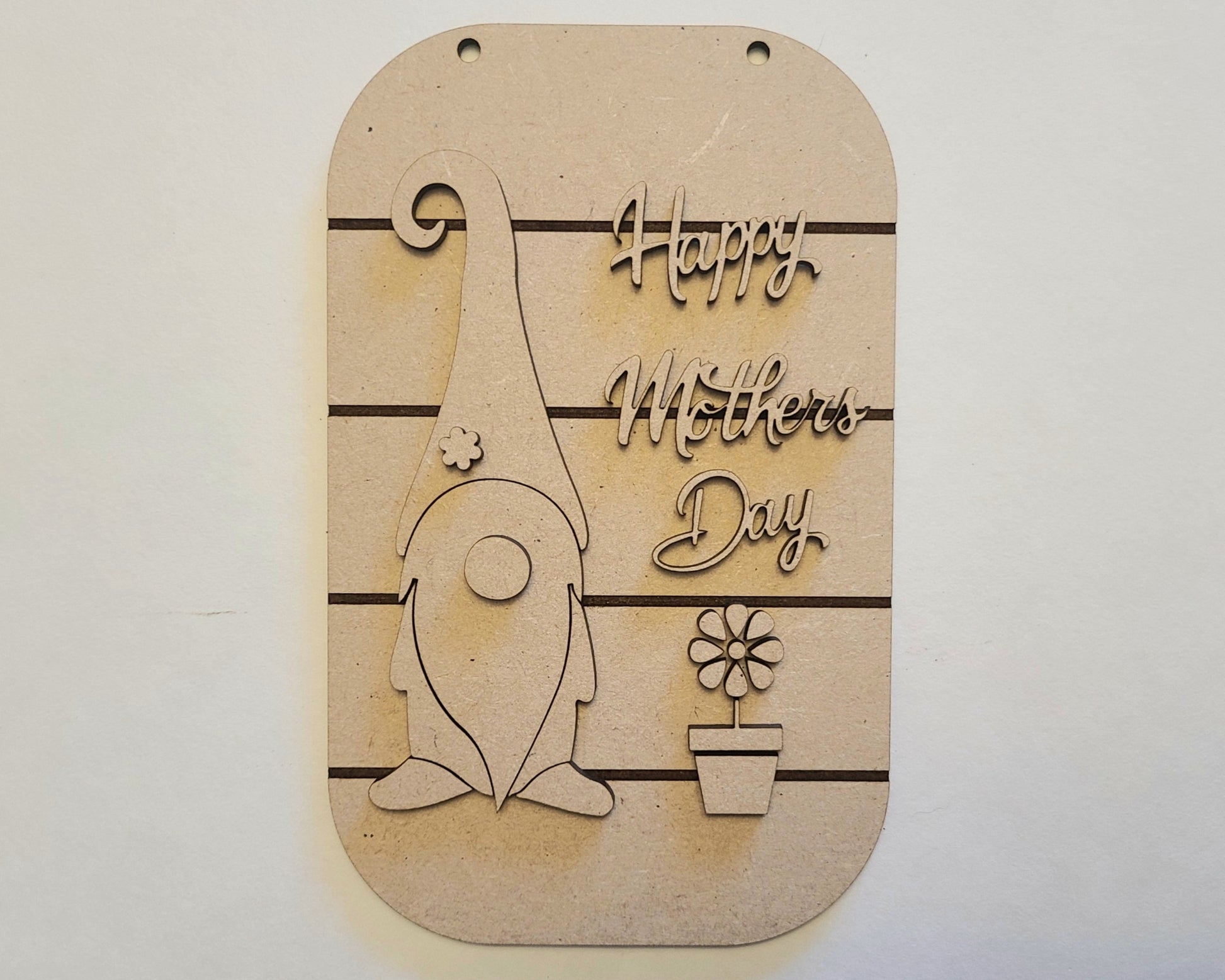 Happy Mother's Day Gnome Kit Craft Night Crafty Craft Kit #2517 - Multiple Sizes Available - Unfinished Wood Cutout Shapes