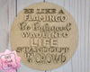 Flamingo Quote DIY Craft Kit #2546 Multiple Sizes Available - Unfinished Wood Cutout Shapes