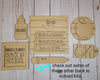 Glue Bottle Back to School kit DIY Craft Kit #2551 Multiple Sizes Available - Unfinished Wood Cutout Shapes