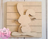 Bunny Silhouette Easter Kit Craft Night Crafty Craft Kit #2556 - Multiple Sizes Available - Unfinished Wood Cutout Shapes