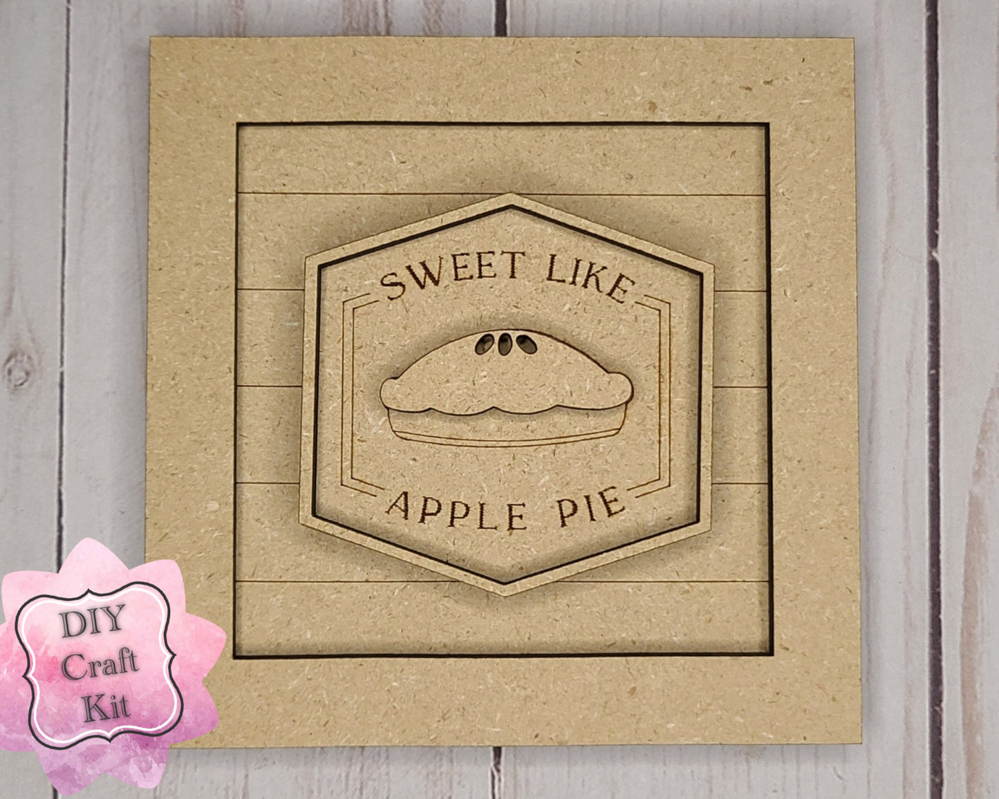 Like Sweet Apple Pie 4th of July Craft Kit Paint Kit Party Paint Kit #2639 - Multiple Sizes Available - Unfinished Wood Cutout Shapes