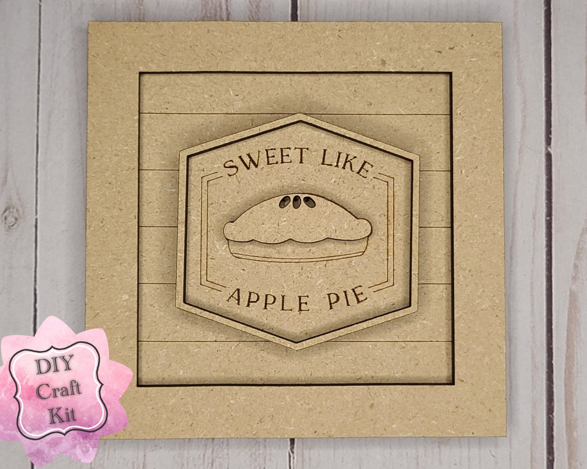 Like Sweet Apple Pie 4th of July Craft Kit Paint Kit Party Paint Kit #2639 - Multiple Sizes Available - Unfinished Wood Cutout Shapes