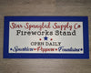 Star Spangle Fireworks 4th of July Craft Kit Paint Kit Party Paint Kit #2648 - Multiple Sizes Available - Unfinished Wood Cutout Shapes