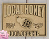 Local Honey Bee Craft Kit #2772 - Multiple Sizes Available - Unfinished Wood Cutout Shapes