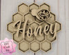 Honey Comb Honey Bee DIY Craft Kit #2774 - Multiple Sizes Available - Unfinished Wood Cutout Shapes