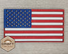 American Flag 4th of July Craft Kit Paint Kit Party Paint Kit #2793 - Multiple Sizes Available - Unfinished Wood Cutout Shapes
