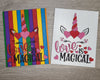 Love is Magical Unicorn Craft Kit #2514 Multiple Sizes Available - Unfinished Wood Cutout Shapes