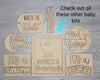 Worth the Wait Baby Shower DIY Craft Kit #2897 - Multiple Sizes Available - Unfinished Wood Cutout Shapes