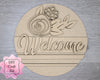 Welcome Flower Kit DIY Craft Kit #2904 - Multiple Sizes Available - Unfinished Wood Cutout Shapes