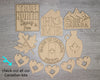 Maple Leaf Canada Canadian Bunting Banner DIY Craft Kit for Adults #2943 Multiple Sizes Available - Unfinished Wood Cutout Shapes