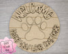 Welcome Hope you like dog hair Kit DIY Paint kit #3009 - Multiple Sizes Available - Unfinished Wood Cutout Shapes