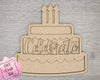 Welcome to our Classroom Interchangeable "Cake" DIY Paint kit #2983 - Unfinished Wood shape cutouts