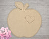 Welcome to our Classroom Interchangeable "Apple with Heart" DIY Paint kit #2983 - Unfinished Wood shape cutouts