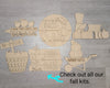 Fall Fun Fall DIY Halloween Craft Kit DIY Craft Kit #2868 - Multiple Sizes Available - Unfinished Wood Cutout Shapes