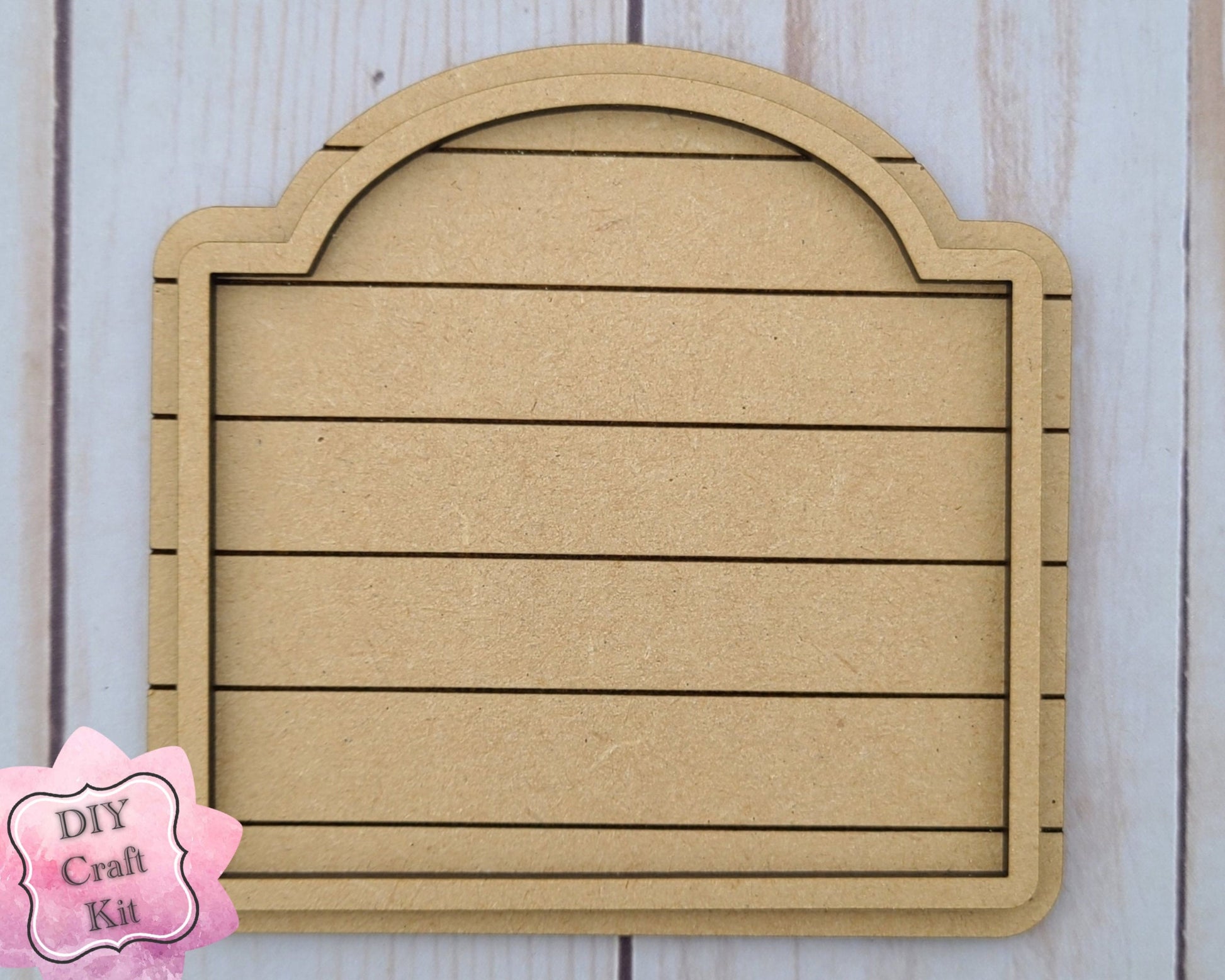 Shiplap Frame #2470 - Multiple Sizes Available - Unfinished Wood Cutout Frames