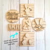 Bunny Ear Easter Kit Craft Night Crafty Craft Kit #2553 - Multiple Sizes Available - Unfinished Wood Cutout Shapes