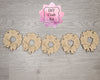 Christmas Wreath Christmas Decor Bunting Banner DIY Craft Kit for Adults #2890 Multiple Sizes Available - Unfinished Wood Cutout Shapes