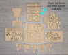 Score Bunting #1 Winner Decor Bunting Banner DIY Craft Kit for Adults #2937 Multiple Sizes Available - Unfinished Wood Cutout Shapes