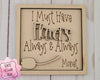 I must have Flowers DIY Paint Party Kit Craft Kit for Adults #2610 - Multiple Sizes Available - Unfinished Wood Cutout Shapes