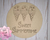 Sweet Summertime Ice Cream Craft DIY Paint Party Kit Craft Kit #2631 - Multiple Sizes Available - Unfinished Wood Cutout Shapes