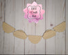Patriotic Pie Bunting Banner Craft DIY Paint Party Kit Craft Kit for Adults #2638 - Multiple Sizes Available - Unfinished Wood Cutout Shapes