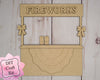 Firework Stand 4th of July Craft Kit Paint Kit Party Paint Kit #2640 - Multiple Sizes Available - Unfinished Wood Cutout Shapes