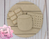 S'more Circle Craft Kit Camping Craft Kit Paint Kit #2702 - Multiple Sizes Available - Unfinished Wood Cutout Shapes