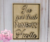 Mom Boss Mother's Day DIY Craft Kit #2777 - Multiple Sizes Available - Unfinished Wood Cutout Shapes