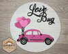 Love Bug Craft Kit Valentine Craft DIY Paint kit #2530 - Multiple Sizes Available - Unfinished Wood Cutout Shapes