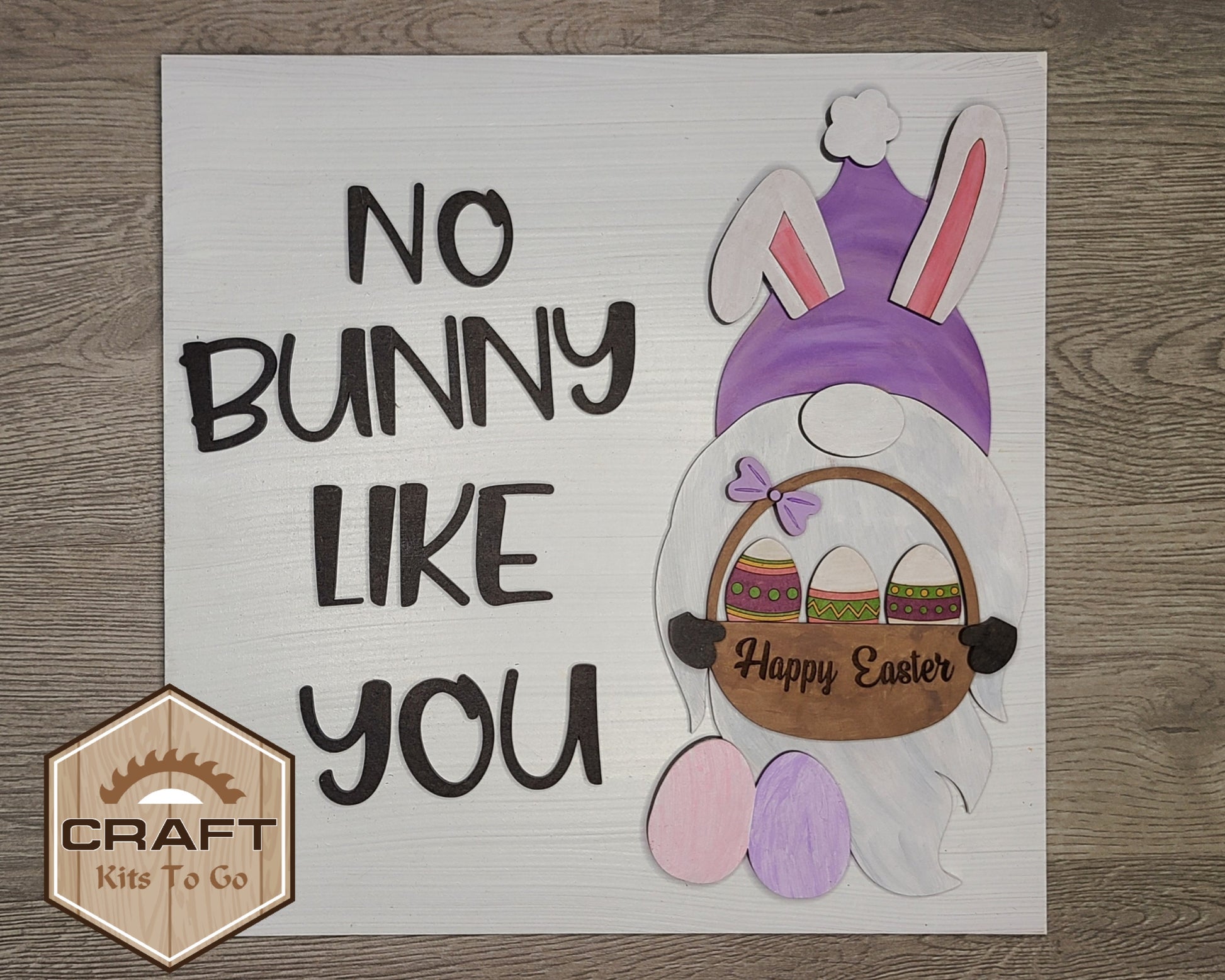 No Bunny Like You Easter Craft Kit DIY Paint kit #2565 - Multiple Sizes Available - Unfinished Wood Cutout Shapes