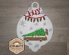 Christmas Wagon Craft Kit DIY Paint kit #2481 - Multiple Sizes Available - Unfinished Wood Cutout Shapes