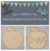 Welcome to our Classroom Interchangeable Paper Sign DIY Paint kit #2983 - Unfinished Wood shape cutouts
