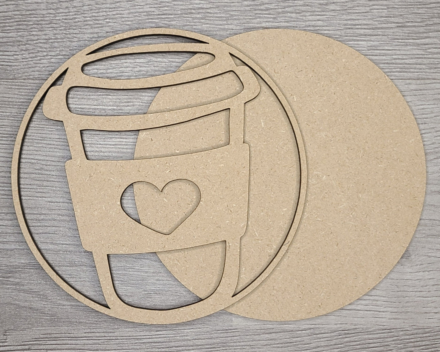 Welcome to our Classroom Interchangeable "Coffee" DIY Paint kit #2983 - Unfinished Wood shape cutouts