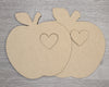 Welcome to our Classroom Interchangeable "Apple with Heart" DIY Paint kit #2983 - Unfinished Wood shape cutouts